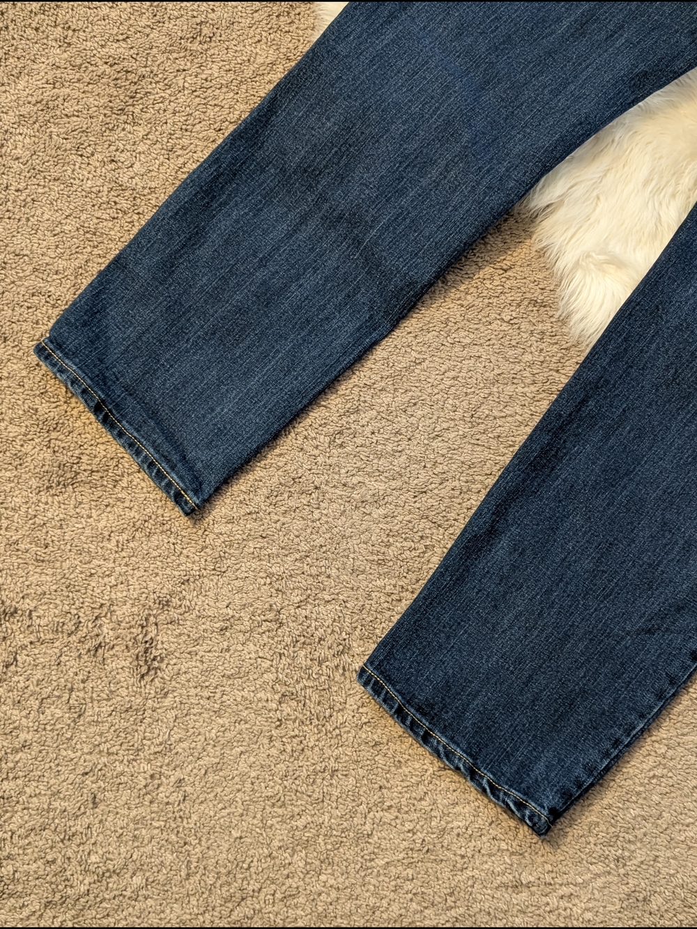 Old Navy Medium Dark Blue Straight Leg High Rise Jeans Size 18 - Picture 10 of 12